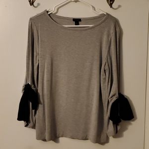 Ann Taylor factory top with sleeve tie detail